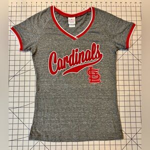 NWOT St Louis Cardinals Women’s Medium Gray/Red Shirt by Genuine Merchandise